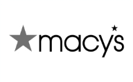 black and white Macy's logo