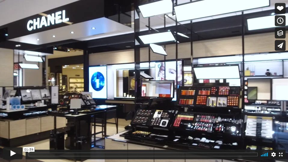 Chanel Makeup display