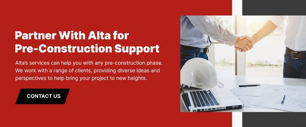 Partner with Alta for Pre-Construction