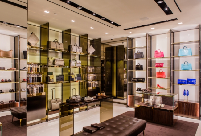 Macy's newly constructed storefront